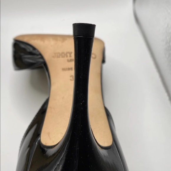 Jimmy Choo Dorsay Patent Black Heels - Picture 5 of 6